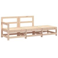 vidaXL Juego de muebles de jardín 3 pzas madera de pino impregnada Pino natural, Pino blanco, Pino gris Conjunto Terraza Muebles Jardín Exterior Juego de Muebles de jardín Mueble Jardín Exterior Muebles de Salon Exterior - details 5