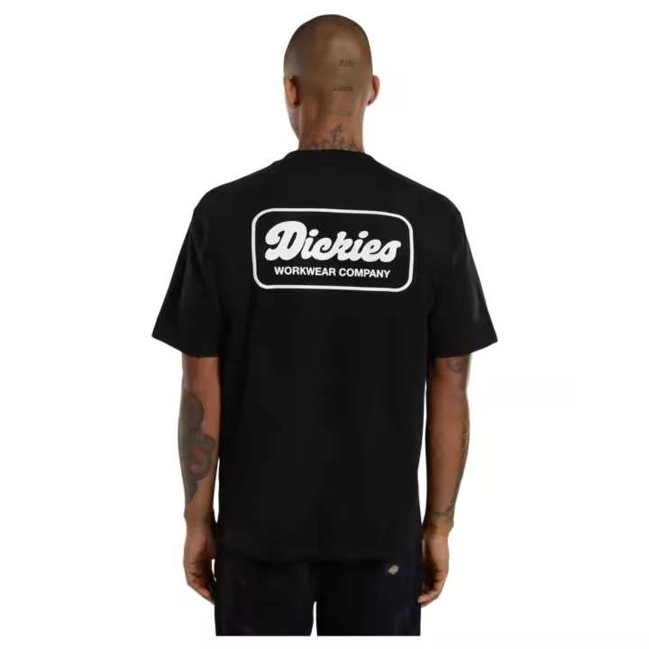 Camiseta de Manga Corta Dickies Lewistown para hombre en color negro - 1