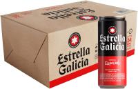 Estrella Galicia Especial - Cerveza Lager Especial, Pack de 24 Latas x 33 cl, Sabor Ligero y Amargo, Aroma a Lúpulo, 5,5% Volumen de Alcohol CERVEZA CALIDAD Y SABOR TOP - details 0