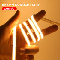 Tira De Luz LED COB Flexible 5V USB Alta Densidad 320LEDs Blanco/Cálido/Natural/Rojo/Azul Verde/Ácido Rosa/Naranja Amarillo Para Decoración De Hogar - details 5