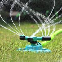 Automatic Lawn Sprinkler 360°Rotating 3 Arm Garden Sprinkler Water Sprinkler 12 Nozzles Watering System - details 2