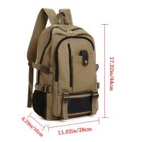 Mochila Grande Unisex Para Viaje Trabajo Deportes Senderismo Bolsa De Hombro Durable Capacidad Grande Ligera Impermeable Con USB - details 2