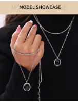 Collar De Acero Inoxidable Con Colgante De Ojo De Tigre Para Hombres Y Mujeres Resistente Al Agua Cadena De Cuello Para Parejas Joyería Moda Para Fiestas - details 12