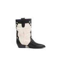 Paloma Wang Botas cowboy mujer combinadas con tacón bajo - details 6