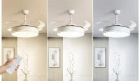 BEL AIR HOME - Ventilador de Techo ROBIN con Luz LED Personalizable y Motor DC Eficiente - details 4