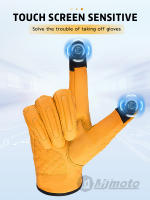Guantes De Motocicleta De Cuero Genuino MJMOTO Verano Transpirables Con Dedos Completos Guantes De Conducción Retro Para Teléfono Móvil Para Hombres - details 5