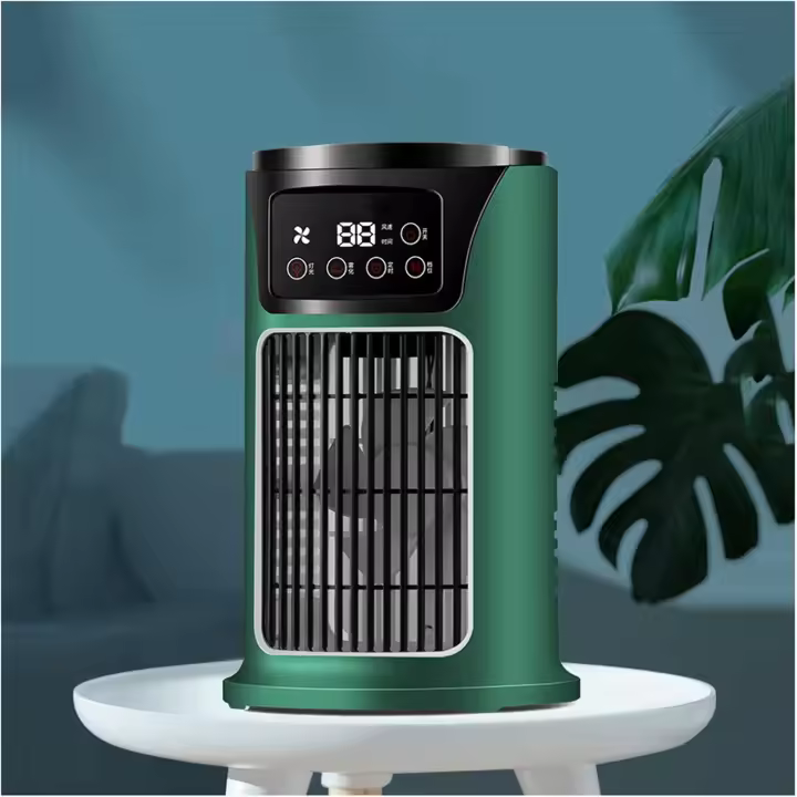 Ventilador de aire acondicionado portátil de 5w, 6 velocidades, ajuste de 6h, aire acondicionado personal mini USB, con tanque de agua de 200ml, ultrasilencioso, resistente al agua, adecuado para dormitorios, oficinas, hogares, escritorios y camping - 1