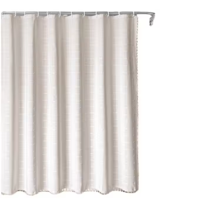 Cortina de Ducha Bohemia, Juego de Cortinas de baño Resistentes de 330g/m² with Borla, 180X200cm - 1