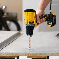Taladro Atornillador Inalámbrico 2 Velocidades, Motor Sin Escobillas, Batería Li-Ion Recargable 20V, Par Máximo 50Nm, Luz LED - Ideal para Bricolaje​ - details 6