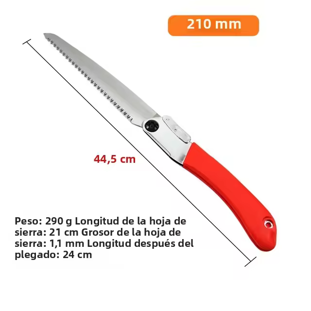 Soga De Mano Plegable Para Jardín Herramienta De Madera SK5 Con Mango Antideslizante Para Podar Árboles De Fruta Y Plantas De Semillas - 1