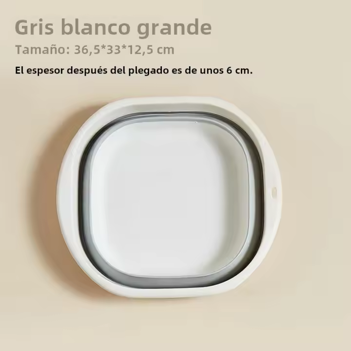 Paila De Baño Plegable De Silicona 1 PCS Portátil Y Ecológica Para Viajes Y Uso Doméstico En El Baño Opcional Colgante - 1
