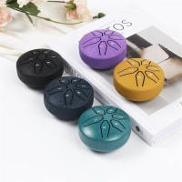 Mini Tambor De Lengüeta De Acero De 3 Pulgadas Con 6 Tonos Instrumento Musical Con Palos Y Tambor De Música Accesorios - details 3