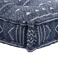 Cojín para pallet vidaXL Indigo 120x80x12 cm Tela - details 3