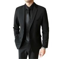 Traje De Novio Para Hombre Moda Negocios Formal Casuál Traje Completo Profesional Para Entrevistas Y Bodas Polyester Viscosa - details 2