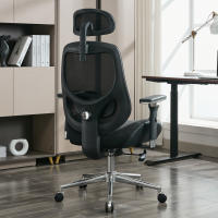 Silla de Oficina ergonómica con reposabrazos ajustables en 4D para personas Altas, Silla Alta de rejilla, soporte lumbar, reposacabezas para oficina en casa, función de inclinación de 120 - details 1