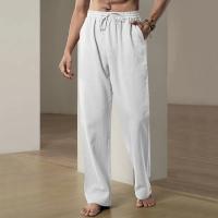 Nuevos Pantalones Anchos Para Hombre Algodón Ligeros Deportivos Streetwear Verano Color Sólido Grande Pantalones De Sudor - details 1
