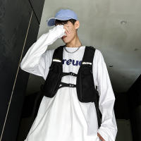 Bolsa De Pecho Hip-hop Para Hombres Ropa De Calle Impermeable Táctico Vestido Bolsas De Almacenamiento Con Bolsillos De Nylon - details 2