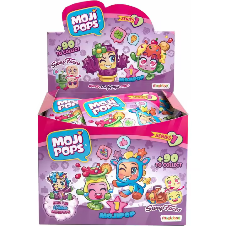 MojiPops - Display de 24 Figuras Coleccionables, con 1 Figura en Cada sobre - 1