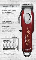 Pack Compo Magic Clip 5 estrellas + maquina afeitadora Wahl de viaje + Cepillo Barber Wahl + Cepillo Face Wahl - details 1