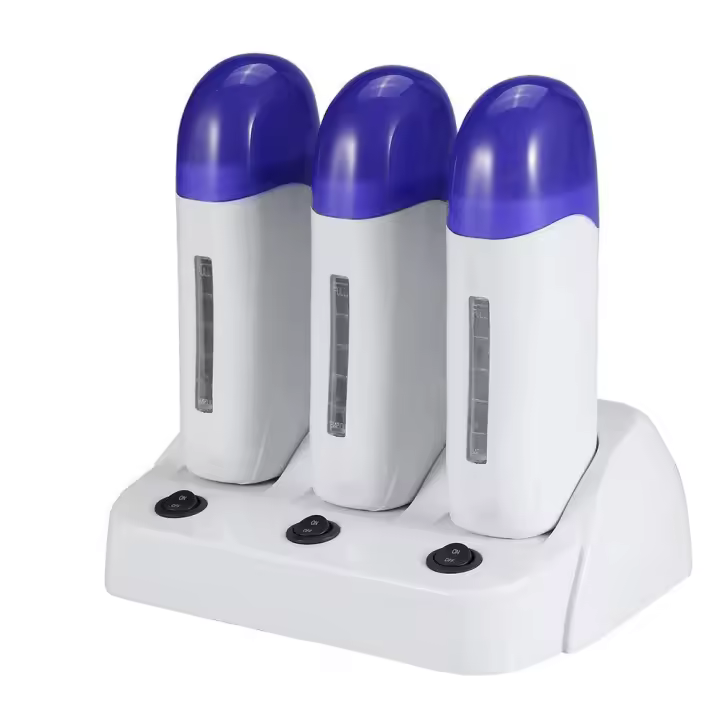 3 calientan portátile de Rodillos de Cera para depilación Femenina, depilación Doméstica y de Salón con cartuchos. - 1