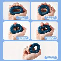 Anillo De Agarre Ajustable De Silicona Para Entrenamiento De Fuerza En El Gimnasio Y Fitness Expansor De Muñeca Y Antebrazo Ejercicio Muscular 20-80LB Unisex - details 2