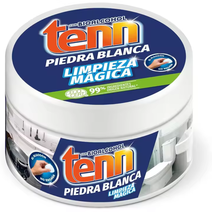 Tenn Piedra Blanca Limpieza 375g: Limpiador Universal con Arcilla - Desengrasa y Abrillanta Todas las Superficies - 1