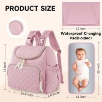 Bolso de mano para pañales, gran capacidad, impermeable, para mamá, de viaje, con caja para chupete y cambiador. - details 1
