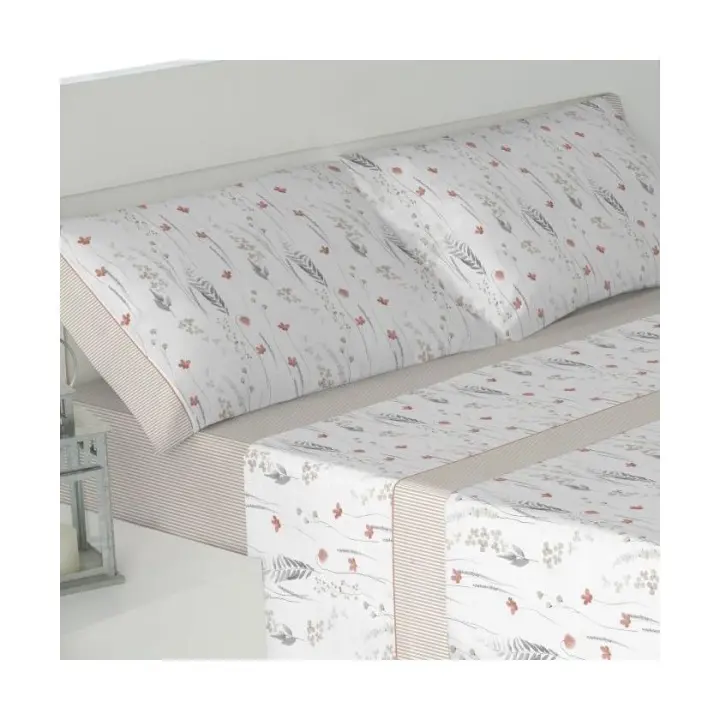 +HOME Juego de Sábanas Nero - Sábanas de Algodón Transpirables - 1