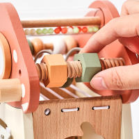 Juguete Montessori De Madera Con Cinco Funcionalidades Juego De Puzzle De Setas Para Bebés Desarrollo Sensorial Y Educativo Tema Animal Y Naturaleza Regalo Para Niños - details 9
