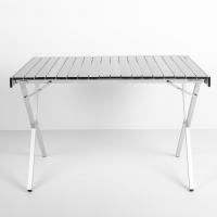 AKTIVE Mesa plegable camping, 108x71x72 cm, Topes antideslizantes, Tablero y estructura aluminio, Peso máximo soportado 30 kg, Bolsa transporte asa hombro, Mesa camping plegable, Mesa de camping plegable, Mesas plegables - details 4