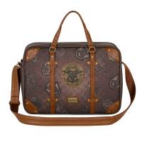 Bolso Bandolera Unisex Ordenador Harry  Potter con Escudo metálico de Hogwarts Coleccion Pride 42x30x9cm - details 1