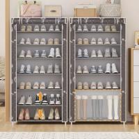 Estante De Zapatos Multicapa Resistente Al Polvo Económico Para Guardar Zapatillas Y Calzado Interior Espacioso Con Almacenamiento De Tela Fácil De Montar - details 13