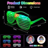 Lentes LED Para Fiesta En 6 Colores Neón Luces LED De Sombreros De Copa Para Adolescentes Y Adultos Regalos Para Fiesta De Cumpleaños Accesorios De Fiesta - details 7