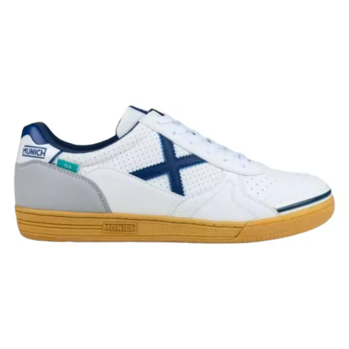 Zapatillas Munich G3 Profit 423 Blanco Azul Caramelo 3111423 Futbol Sala - 1