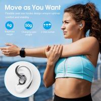 Auriculares inalámbricos, nuevos auriculares Bluetooth 5.3 para deportes ultraligeros en 2023 con pantalla led, auriculares para micrófono incorporados, auriculares inalámbricos impermeables ipx7 con gancho para oídos, adecuados para ejercicios en gimnasi - details 1