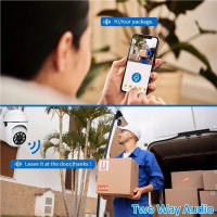 Cámara IP A7 Smart Outdoor Seguridad Doméstica WIFI Vigilancia CCTV Visión Nocturna Color Audio Bidireccional HD 1080P Wireless - details 2
