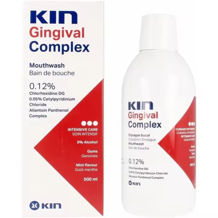 KIN Gingival Complex 500 ml enjuague con clorhexidina especialmente indicados para el cuidado de las encías - 1