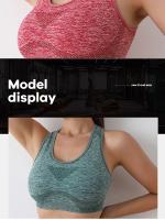 Soutien-gorge Push up Respirable Para Mujeres Deporte Running Yoga Fitness Transpirable Y Elástico Underwear Deportivo - details 9
