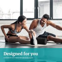 Roller De Masaje De Espuma Para Fitness 33cm Alto Densidad EPP Terapia Muscular Pilates Ejercicios De Gimnasio Uso Doméstico Negro - details 5