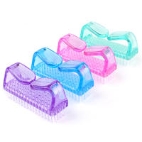 Kit De 4 Brochas De Uñas Con Mango Plástico Limpieza De Manos Y Uñas Pedicura Para Pies Y Uñas Marca Countonme - details 1