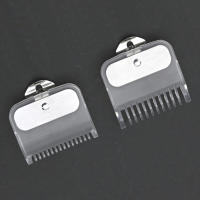 Juego Práctico De 2 Piezas Cepillo De Peluquería Con Guías Estándar 1.5mm Y 4.5mm Transparente Accesorios Para Cortadora Eléctrica - details 0