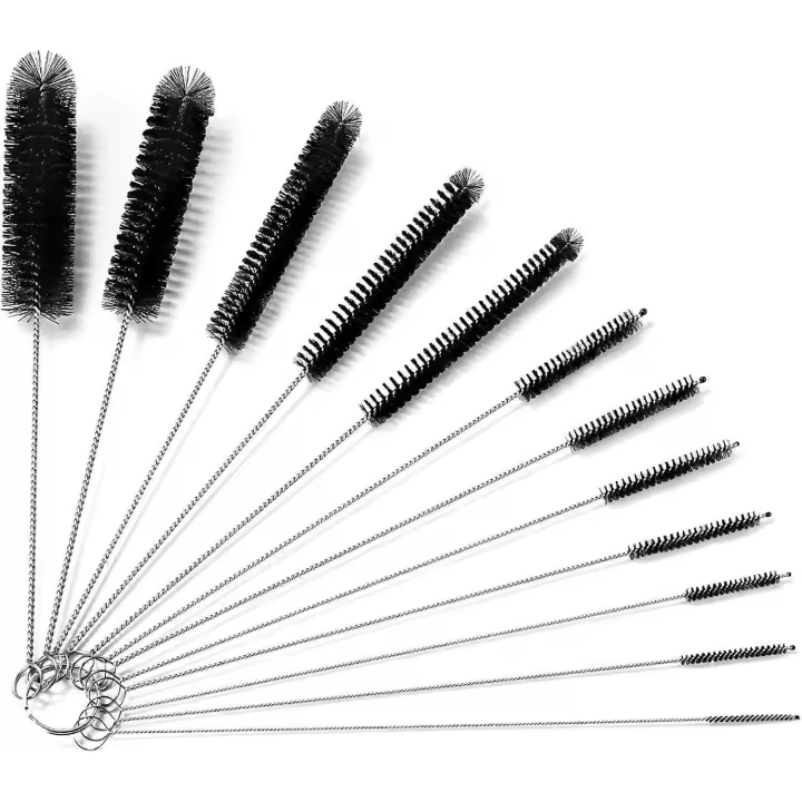 Bottle Brushes For Cleaning Small Pipe Cleaner Brush Small Brush For Cleaning,Reusable Straw Cleaner Brush,Black - 1