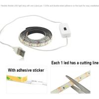 Tira De Luz LED USB Con Sensor De Movimiento Impermeable Para Decoración Interior Y Exterior Ahorro De Energía Luz Inteligente De Mano Escaneada - details 2