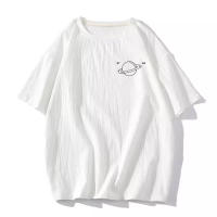 Camiseta Casual Para Hombre Con Estampado De Planeta Minimalista Talla M-8XL Manga Corta Versátil Y Moda Primavera/Verano - details 5