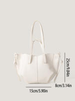 Bolso De Ala De Cuero PU Suave 2024 Nuevo Bolso De Mano De Gran Capacidad Para Mujeres Viajando Al Trabajo Con Sensación De Lujo - details 22