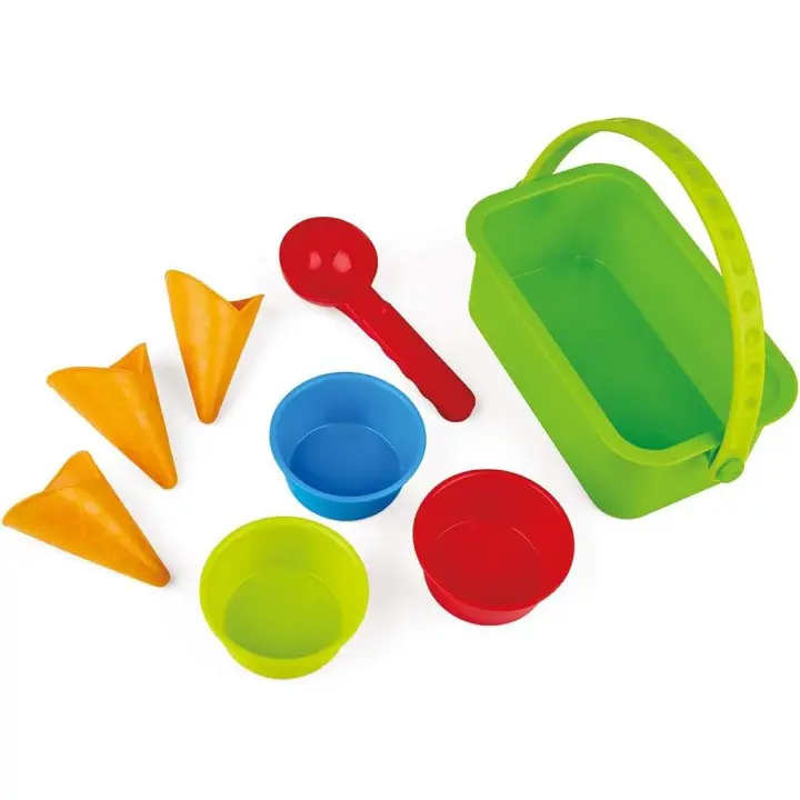 Juego de juguetes de playa y arena de heladería, juguetes de colores llamativos - 1