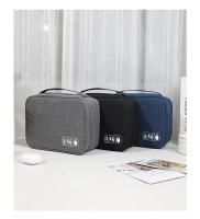 Bolsa De Almacenamiento Electrónica Doble Capa Para Viaje Cable Organizador De Accesorios Para iPad Material De Poliéster - details 4