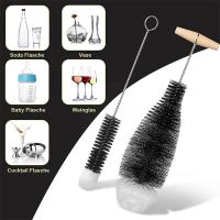 Cepillo De Limpieza Para Botellas De Vidrio Y Vino Con Mango De Madera De Abeto Herramienta De Limpieza Para Cocina Y Cristalería Soda Stream - details 3