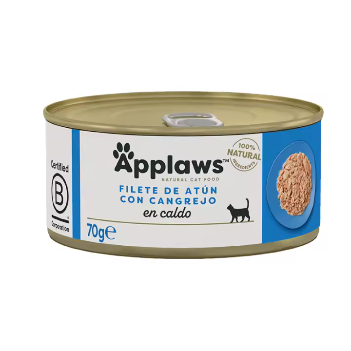 Applaws Atún y Cangrejo Latas para Gatos - 24 unidades x 70 gr - 1