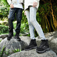 Botas De Montar Para Parejas Al Aire Libre Botines De Camuflaje Transpirables Para Hombres Y Mujeres Zapatos De Senderismo Casual Botas De Entrenamiento Alta Con Suela De TPR - details 33